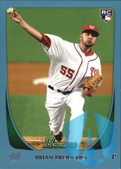 2011 Bowman Draft Blue #8 Brian Broderick 401/499 NATIONALS